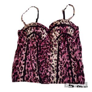 See Me In Leopard bustier sz S/M